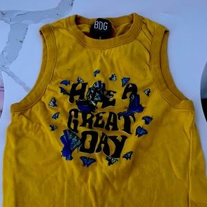 Bdg yellow tank top